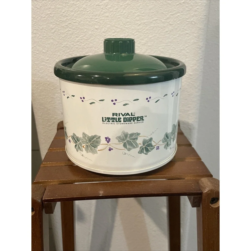 Rival‎ Little Dipper Electric Stoneware Server Mini Crock Pot Vintage Model 3204